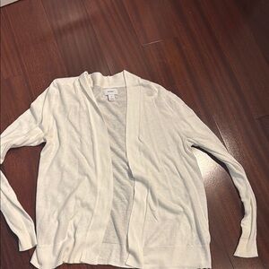 Old Navy White Cardigan Lightweight Knit Sweater